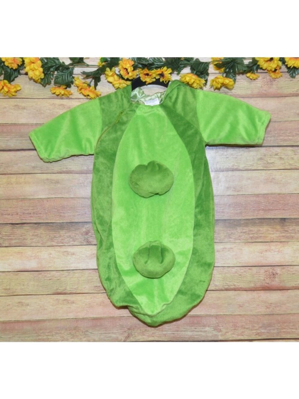 Infant 0-6 Months Pea Pod 1 Piece Bag Bunting Costume Halloween Baby Photos